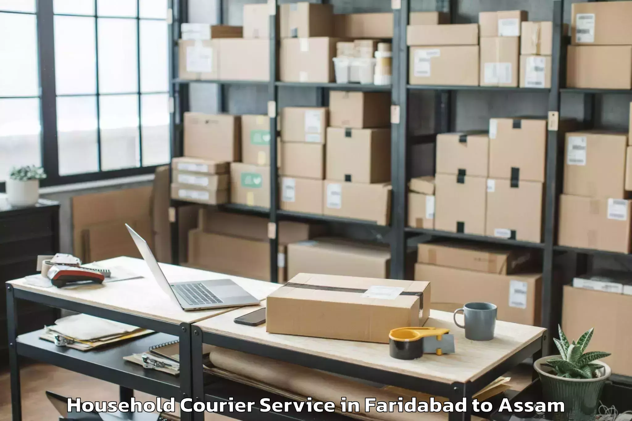 Reliable Faridabad to Bamunimaidan Household Courier